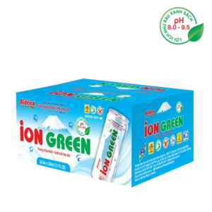 Thùng Nước ION GREEN cao cấp Lon 330ml